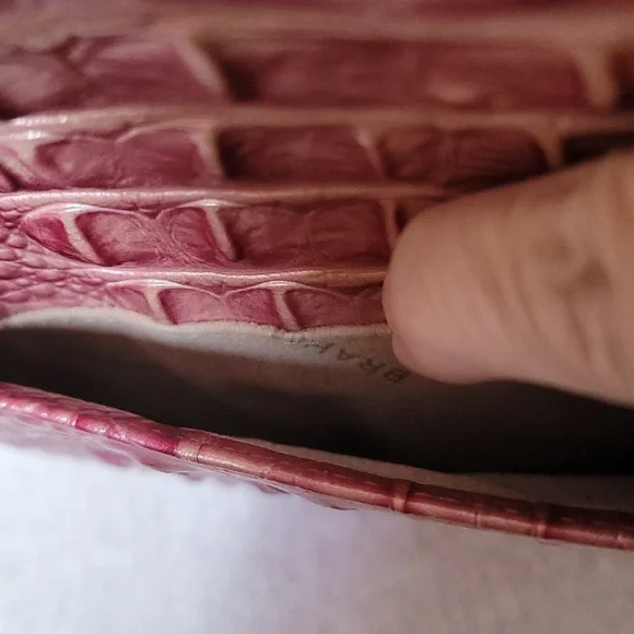 Brahmin Lane top handle Lotus canteen metallic leather handbag - Picture 11 of 15